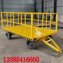 Material transport Heavy duty trailer Belt steering flatbed truck Traction flatbed truck Cargo pallet Flatbed transporter