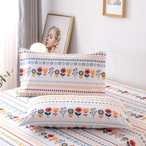  100%cotton pillowcase Cotton pillowcase Double single student dormitory pillowcase 48x78cm pair