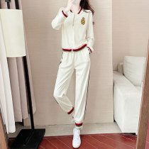 Tide Card Fashion Casual Sports Suit Women 2022 Early Spring New Temperament Foreign Air Wear and clothing Two sets of women