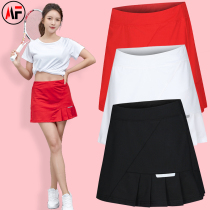 Sports hakama womens tennis badminton quick-drying breathable perspiration pleated skirt fitness running marathon skirt
