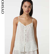 Oysho Flower home suspenders vest pajamas shirt Women autumn thin 30206462746
