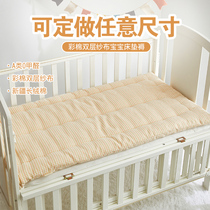 Crib color cotton mattress children kindergarten cotton bed mattress cushion baby cushion can be customized spring and autumn