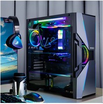 Antik Dark series-Avenger X DA601 middle tower tempered glass side permeable cooling computer game console case