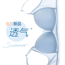 Nursing bra Summer thin ultra-thin fixed front snap type rimless cup Maternity underwear Pregnancy bra