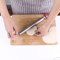 Silent double bearing rolling pin stainless steel manual rolling pin Household super effort-saving rolling dumpling skin artifact to catch the noodle stick