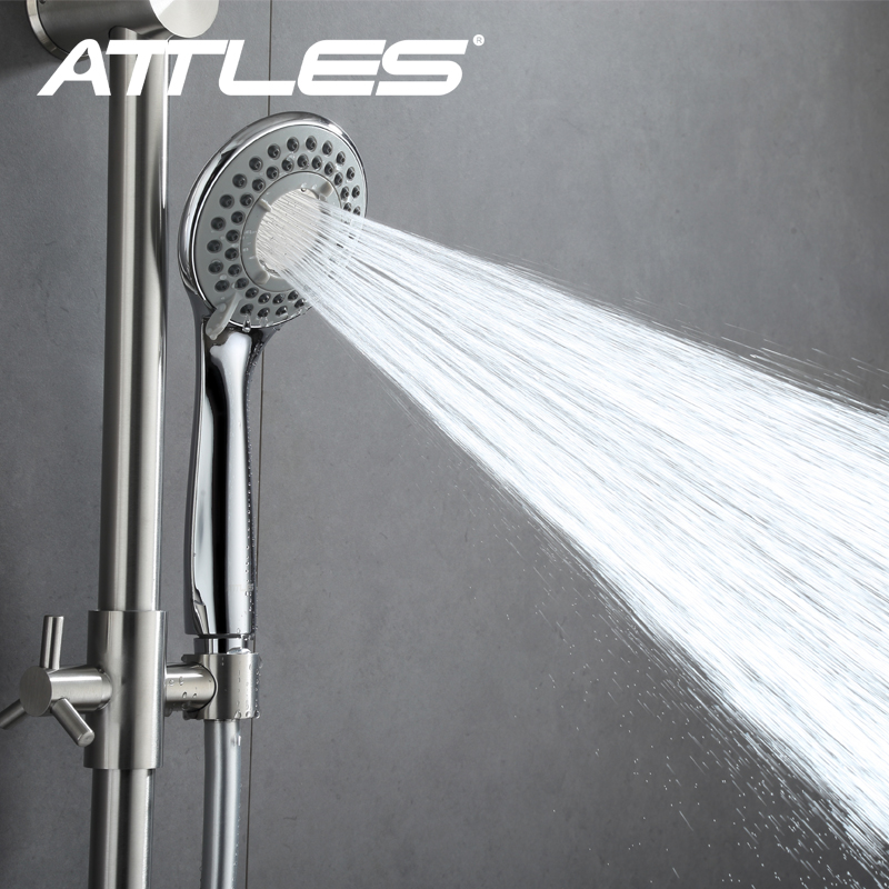 Shower Nozzle Set Pressurized Hand-held Lotus Head Bath Wall-mounted Open Bath Pressurized Rain Sprinkler