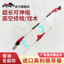 Ixlithium Electric Rechargeable Dual Purpose High Branch Saw Cut Flex Electric Chainsaw Fruit Tree Scissors Garden High Branch Chainsaw