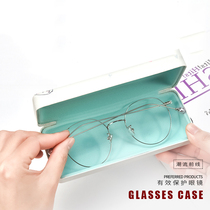 Glasses case Portable female advanced sense of light Childrens anti-pressure ins Japanese eye storage box Sun sunglasses box Male