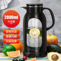 Cold kettle glass heat-resistant high temperature explosion-proof water bottle household large capacity cold white water cup teapot anti-drop cooling kettle