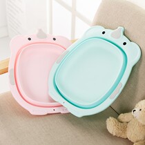 Baby child washbasin baby cute cartoon small basin newborn products plastic thick foot basin baby elephant basin wash PP