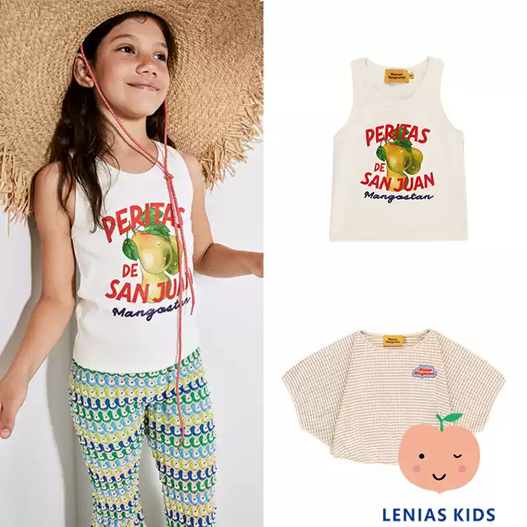 Lenias LN家Maison Mangostan24SS春夏 短袖+鸭梨背心