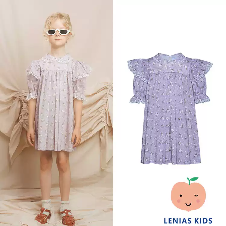Lenias LN家Paade mode23SS春夏 法式浪漫碎花连衣裙