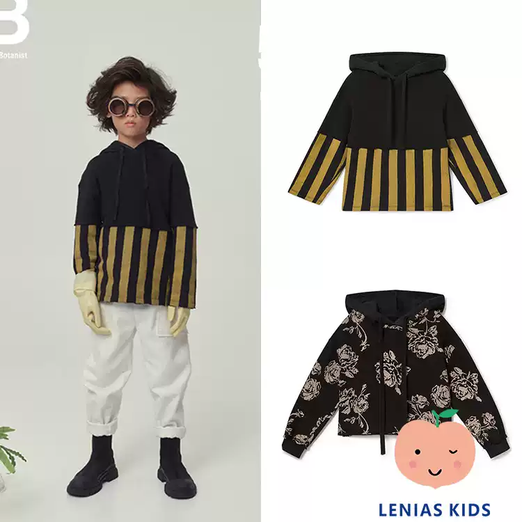 Lenias LN家 LCF 23AW秋冬 儿童 洋气时尚长袖连帽卫衣