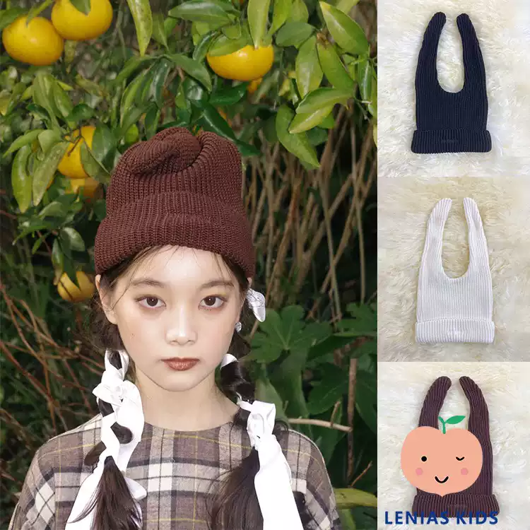 lenias LN家 UNIONINI 21AW秋冬新针织可编织兔耳朵帽＋手套