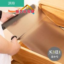 Japanese environmental protection bamboo charcoal non-slip drawer pad paper waterproof stickers Kitchen oil-proof cabinet cabinet shoe cabinet wardrobe moisture-proof mat