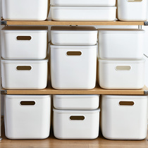 Sundry storage box household living room toy finishing box snack storage basket with lid wardrobe plastic large capacity box