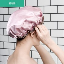 Increase waterproof shower cap adult women home Bath hair cover bath head cover dry hair cap dry hair cap quick drying