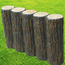 Cement reinforced concrete imitation wooden pile stump stone five-pile revetment pile garden partition lawn guardrail wood grain