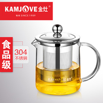 KAMJOVE Golden stove A-01 Tea ceremony cup Elegant cup Heat-resistant glass teapot tea set flower tea cup A-03