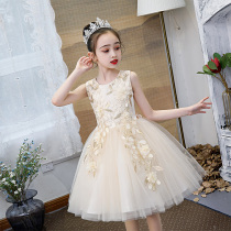  next jazz girl dress 2021 new little girl summer dress western style princess dress puffy yarn skirt dress