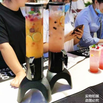 Beverage barrel with faucet commercial bar wine cannon special beer barrel 3L Net red fruit juice tripod creative wine tower wine rack