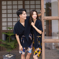Chinese style Cotton Sweat steamed clothing womens cardigan high-end sauna mens large size couples set hot spring bath massage home