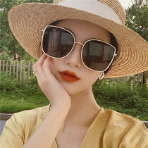  2021 new summer seaside travel white frame polarized sunglasses womens fashion high-end sunglasses anti-ultraviolet