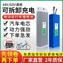 电动自行车48v锂电池洋铃三隆众德森凯路驰星奇仕拆卸充电60v电瓶