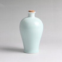 One catty empty wine bottle ceramic bulk liquor bottle high-grade antique household wine bottle decorative ornaments celadon wine bottle