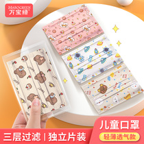 Cute children mask wide ear band cartoon boys and girls special Princess unle ear 1-3 years old 7 single packaging