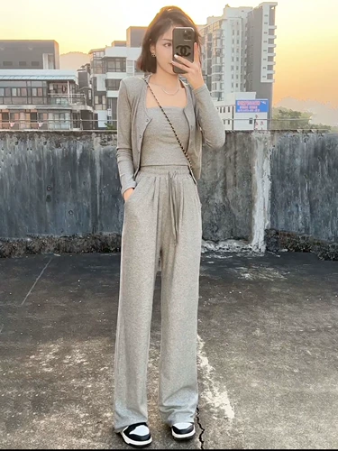 Модный комплект для отдыха, 2023, городской стиль, популярно в интернете, 3 предмета