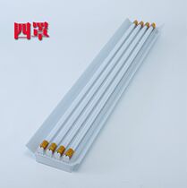 T8led tube fluorescent lamp Full set of single tube double tube bracket lamp 1 2 meters with cover energy-saving high-brightness emergency fluorescent lamp
