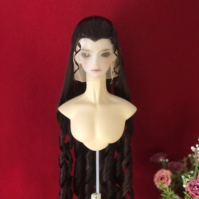 taobao agent BJD wig half -rolled hair ancient style 3 cents 4 points.