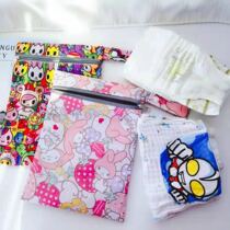 Baby diaper bag Double waterproof baby bedside diapers out of the hanging bag Portable storage bag Diaper storage bag