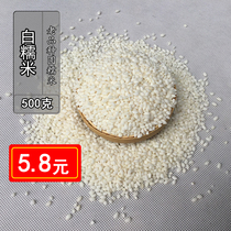 Lijiang ecological white glutinous rice new rice farmhouse self-produced Jiangmi glutinous rice Yunnan small round glutinous rice Jiangzi Rice