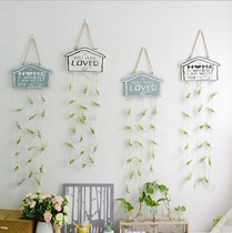 Creative DIY wind chimes Zakka shop cafe decoration ornaments Hydroponic wall hanging wooden bell pendant