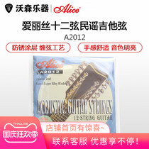 Alice Alice A2012 12-string folk guitar string 12-string wooden guitar string set strings