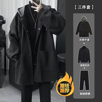 Harbor Feng Fall Winter Three Piece Mens Fashion Smart Wind Handsome Wind and Handsome Wind Wind