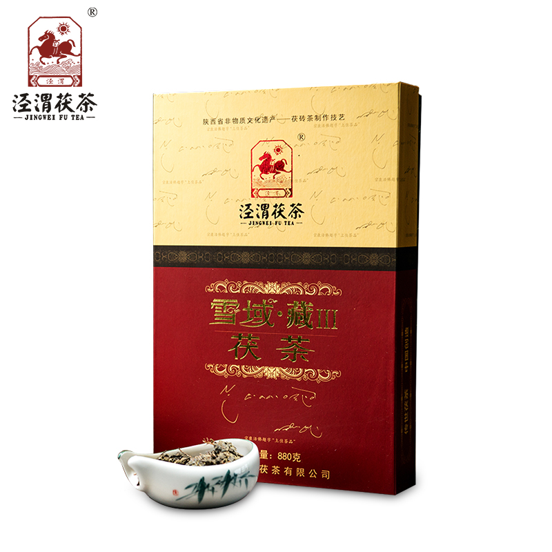 Shaanxi specialty of black tea: Jingweifu tea, Xianyang Jinhua Fufu brick tea, middot; Tibetan 3III 880g Fufu tea