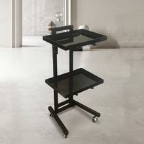 Tide stainless steel folding cart Hair Salon Salon Salon cabinet light luxury simple hair salon tool car beauty salon New