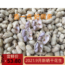 2021 New dried farmhouse boiled peanuts river source salty dry white sun salted boiled peanuts 5kg