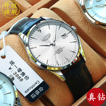 Swiss Romantic Treasures Watch Mens Fully Automatic Mechanical Watch Ultra Slim Waterproof Fashion Real Drill Belt Men Watch