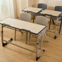 Childrens desk set training tutorial class lifting primary and secondary school students learning tables and chairs home writing desk School