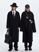 ETERNITY ITA 20FW dark niche heavy design WOOL wild long silhouette coat for men and women
