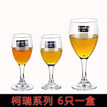 6 Corey wine glasses small hotel special goblet restaurant wine glass thick glass cup wine set