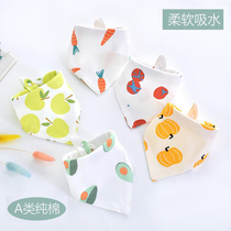 Japan ZD baby saliva towel spring summer pure cotton newborn child anti-tween milk spat surrounding pocket baby triangle towel