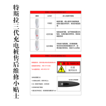 Tesla third-generation charging pile after-sales maintenance tips special plastic sealing punching custom