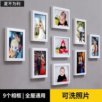 Photo Wall photo frame combination living room photo wall decoration hanging wall free of holes ins photo studio photo frame 7 inch frame wall
