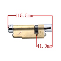 S317] Anti-theft door lock cylinder B26 A11 type 116mm = 42 74 key split plastic and copper handlebar randomly issued