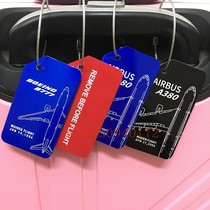 New Boeing Airbus aircraft baggage tags airline boarding passes checkbox taggings luggage anti-theft tags